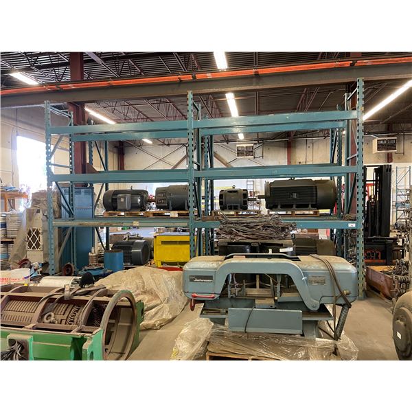 *C 2 BAYS OF BLUE INDUSTRIAL PALLET RACKING INCLUDING 3 - 10 ...