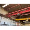Image 2 : ** COLUMBUS MCKINNON 3 TON ELECTRIC MOBILE OVERHEAD SHOP CRANE WITH 43'' RED CROSS BEAM WITH