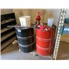 Image 1 : PALLET OF XYLENE BARREL WITH A BARREL OF SOLVENT INCLUDING 2 HAND PUMP & BARREL CONTENTS