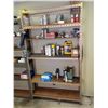 Image 2 : CONTENTS OF LOWER FRONT ENTRANCE ROOMS INCLUDING 4 METAL/WOOD PARTS SHELFS, 2 METAL 4 DRAWER