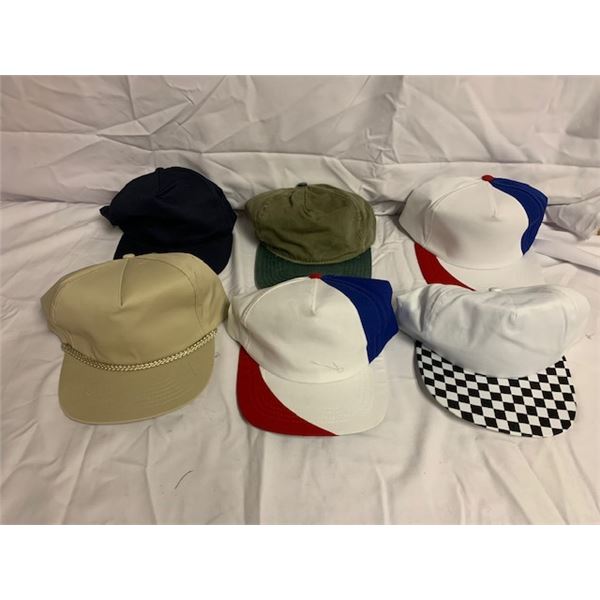 6 NEW HATS