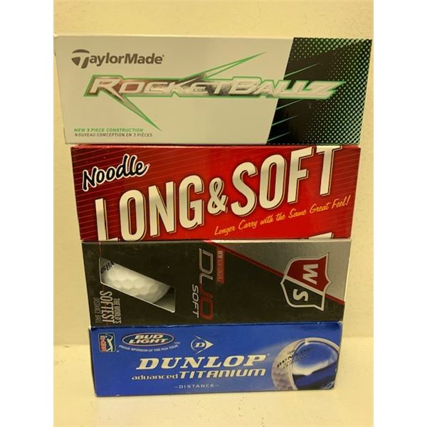 New 3pk Golf Balls x 4