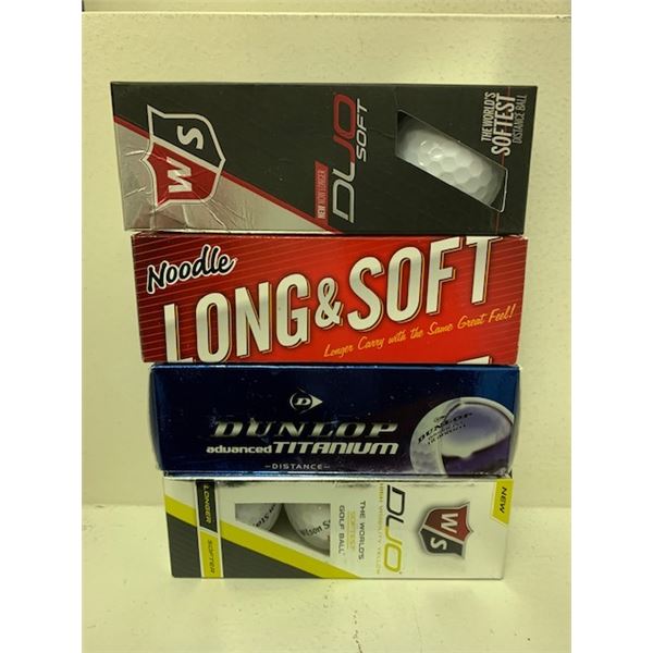 New 3pk Golf Balls x 4