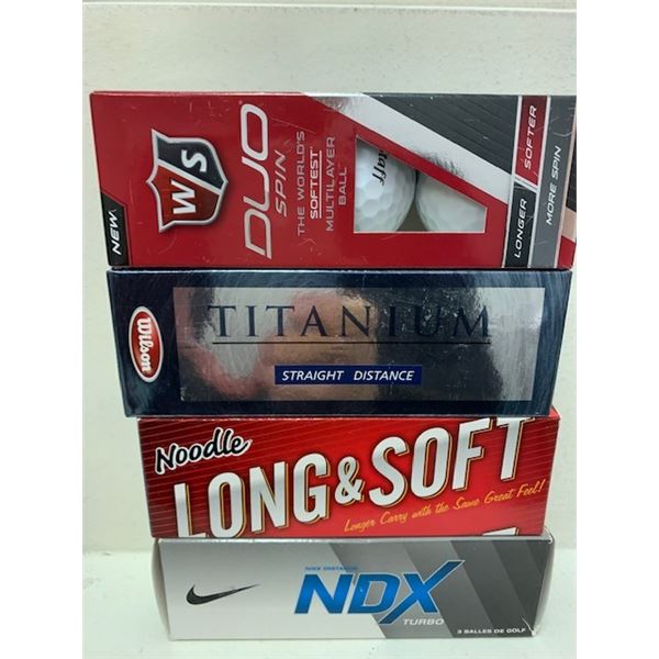 New 3pk Golf Balls x 4