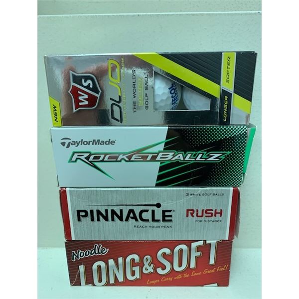 New 3pk Golf Balls x 4