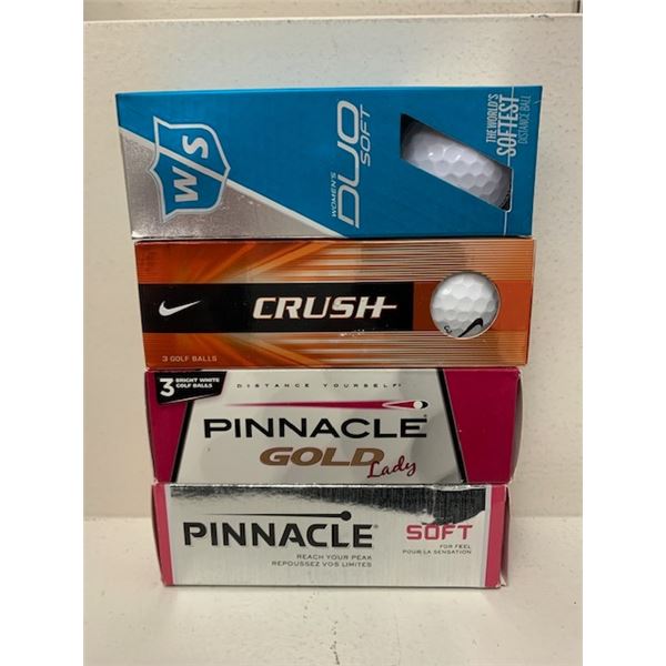 New 3pk Golf Balls x 4