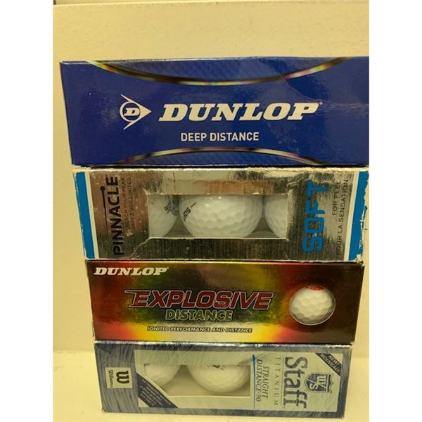 New 3pk Golf Balls x 4