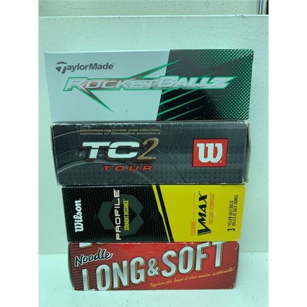 New 3pk Golf Balls x 4
