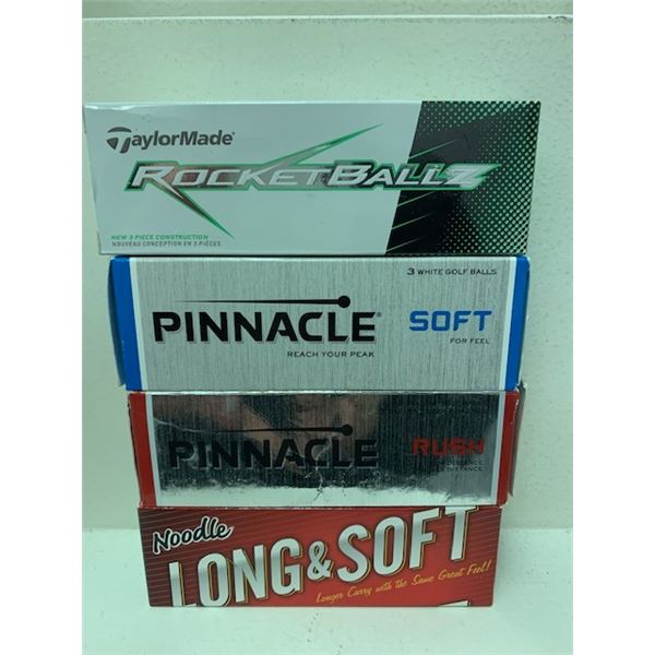 New 3pk Golf Balls x 4