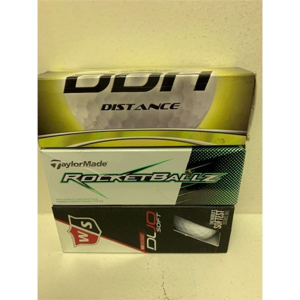 New 3pk Golf Balls x 3