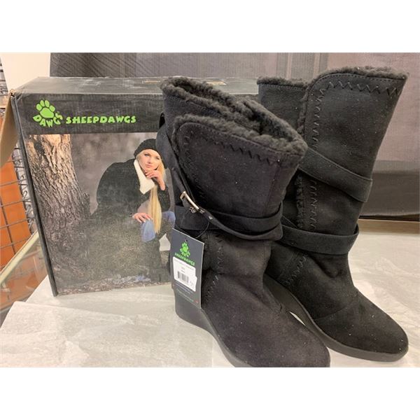NEW DAWGS 11" Wedge Boot sz.5 BLK