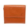 Image 1 : Louis Vuitton Orange Epi Leather Elise Wallet