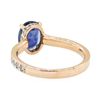 Image 3 : 1.86 ctw Sapphire and Diamond Ring - 18KT Rose Gold
