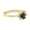 Image 1 : 0.69 ctw Blue Sapphire and Diamond Ring - 14KT Yellow Gold