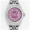 Image 1 : Rolex Ladies Stainless Steel 26MM Pink String Diamond Lugs Datejust Wristwatch