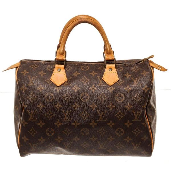 Louis Vuitton Brown Speedy 30cm Satchel Bag