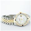 Image 5 : Rolex Mens 2 Tone Mother Of Pearl Diamond & Sapphire 36MM Datejust Wristwatch