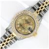 Image 2 : Rolex Ladies 2 Tone Champagne Diamond Lugs Oyster Perpetual Datejust Wristwatch
