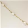 Image 4 : 14K Yellow Gold Pearl & Diamond Butterfly Pendant Necklace w/ Pearl By the Yard