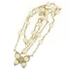 Image 5 : 14K Yellow Gold Pearl & Diamond Butterfly Pendant Necklace w/ Pearl By the Yard