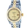 Image 2 : Rolex Ladies 2 Tone Yellow Gold & Stainless Steel Champagne Index Datejust Wrist
