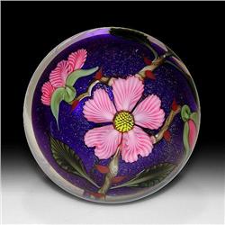 Orient & Flume 1991 Wood Rose Paperweight