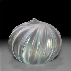 David Salazar 2007 Iridescent Swirl Paperweight