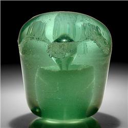 Antique Nailsea High-Domed Green Paperweight