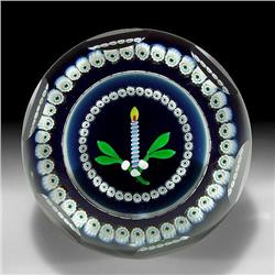 Caithness 1984 Candle Mistletoe Paperweight