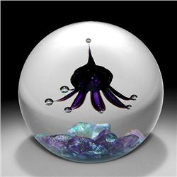 Selkirk Glass 2000 Sultan Abstract Paperweight