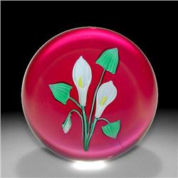 Francis Whittemore Calla Lilies Paperweight