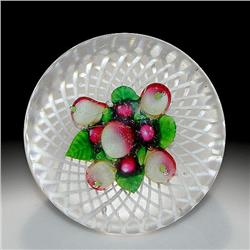 Antique NEGC Fruit Bouquet Paperweight