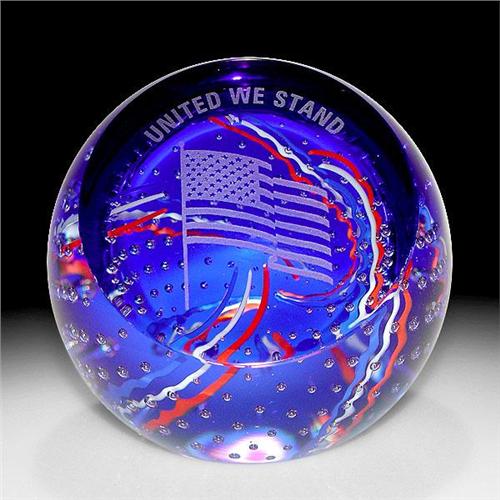 Caithness United We Stand Engraved Paperweight