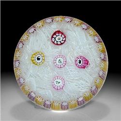 Perthshire 1990 Spaced Millefiori Paperweight