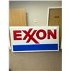 Image 1 : 8ft Long Exxon Sign! YES! 8ft LONG! Would Look Great in a Garage! 96" L x 52"h x3"d