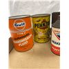 Image 4 : Lot of 5 Vintage Oil Cans, Gulf, Penzoil, etc