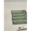 Image 3 : 4 Bank of Canada 1967 One Dollar Bank Notes in Great Shape