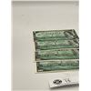 Image 3 : 4 Bank of Canada 1967 One Dollar Bank Notes in Great Shape