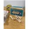 Image 2 : Vintage Indoor Clothes Line with Two Packages of Clothes Pins, Dominion, Unopened