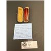 Image 1 : Antique Austrian Amber and Sterling Silver Cigar Holder in Original Box 2.25" Long Marked on the Box