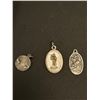 Image 2 : Lot of 3 Antique Rosaries and 3 Catholic Charms