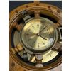 Image 2 : Nautical 14" Solid Wood Ship Wheel with Brass Porthole Clock Beautiful Wall Décor