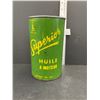 Image 2 : Rare Superior 40 Cents Motor Oil Tin Can Irving Oil Co.