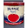 Image 2 : 2 Huskie Grease Tin Cans One/  Pounds Early Vintage Great Graphics