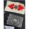 Image 2 : Nice Lot of WWII German Items Belt Buckle Etc