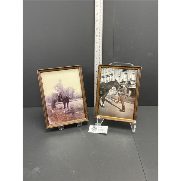 2 5x7 Framed WWII German Soldier Photos