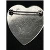 Image 2 : Large Very Nice Sterling Heart Brooch.