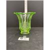 Image 1 : Very Nice 6" H 1920/30's Uranium Glass Vase