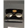 Image 2 : Antique Wire Rimmed Eyeglasses One with Case