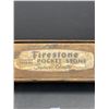 Image 2 : Firestone Pocket Stone Supremem Quality Finger Joint Vintage Box- Original Graphics-Rare